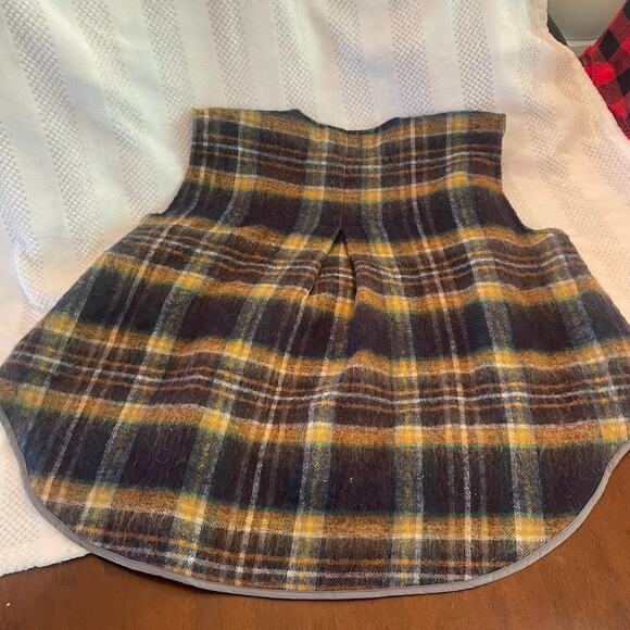 new pilcro plaid sweater open front vest one size - Picture 3 of 5